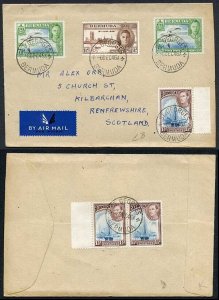 Bermuda KGVI Mixed Franking on Cover