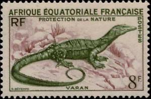 French Equatorial Africa Scott 188 Unused lightly hinged.