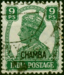 Chamba 1940 9p Green SG110 Fine Used