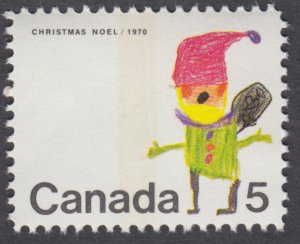 Canada - #519p  5c Christmas, Santa Claus, WCB Tagged - MNH