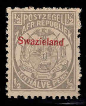 Swaziland Scott 9 MH* stamp rough perfs