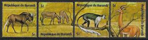 Burundi # 482a-482d - African Wildlife 5F - set - CTO