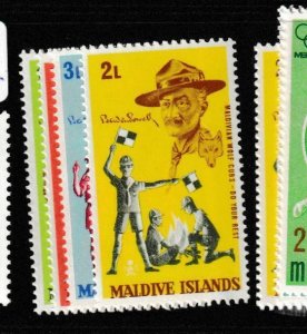 Maldives Boy Scouts SG 248-51 MNH (9gfc) 