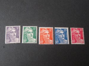 France 1951 Sc 650-54 set MNH