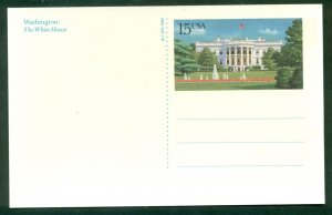 SCOTT # UX143, POSTAL CARD, THE WHITE HOUSE, UNUSED, GREAT PRICE!