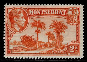 MONTSERRAT GVI SG104a, 2d orange, LH MINT.