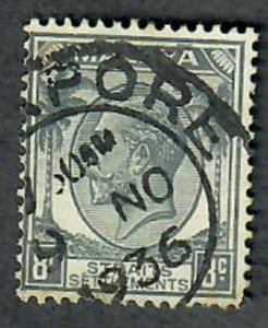 Straits Settlements #223 used single