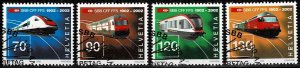 Switzerland 2002, Sc.#1116-9 used, Centenary of Swiss Railways