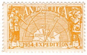 (I.B) Australia Cinderella : Antarctica Expedition 1954 (Map)