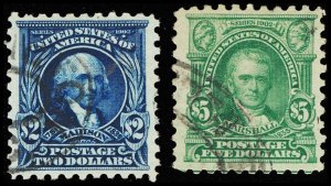 U.S. WASH-FRANK. ISSUES 479-80  Used (ID # 116134)