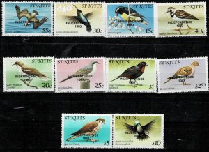 ST KITTS 1981  BIRDS  MNH