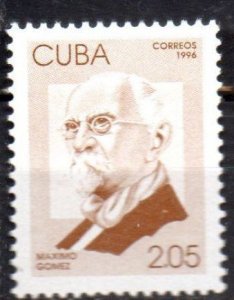CUBA Sc# 3713  CUBAN PATRIOTS Maximo Gomez  2.05c  1996 MNH