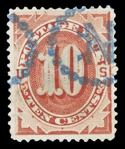 Scott J26 10c Bright Claret Postage Due Used VF Cat $30