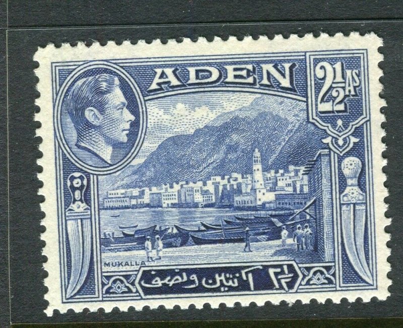 ADEN; 1938 early GVI issue fine Mint hinged Shade of 2.5a. value