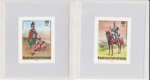 Central Africa # C139-143, American Revolution Bicentennial Mini Sheets, Mint NH