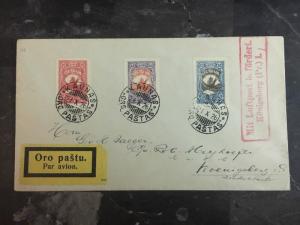 1926 Kaunas Lithuania Airmail cover To Konigsberg Germany