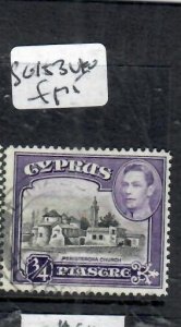 CYPRUS KGVI 3/4 PI     SG 153   VFU      P0326B H