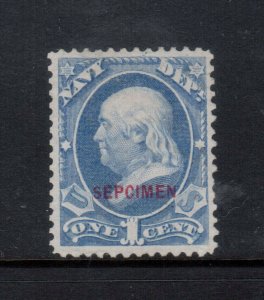 USA #O35SDa Very Fine Mint SEPCIMEN Overprint Error **With Certificate**