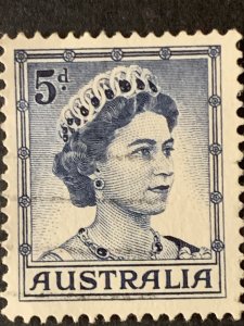 Australia 5c stamp  ,  black cancelled postage used, refno:5014