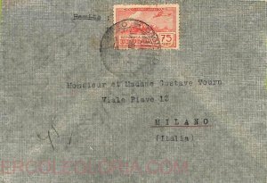 ad6426 - URUGUAY - Postal History - LATI Airmail cover to ITALY - April 1945