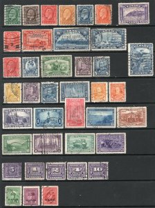 Canada GV-GVI Eras Selection of Better Used 86 Stamps ECV$400
