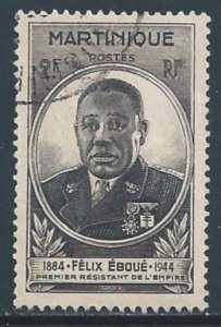 Martinique #196 Used 2fr Eboue Issue