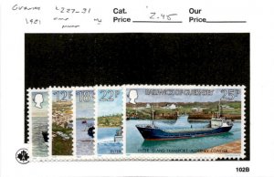 Guernsey, Postage Stamp, #227-231 Mint NH, 1981 Ships (AB)