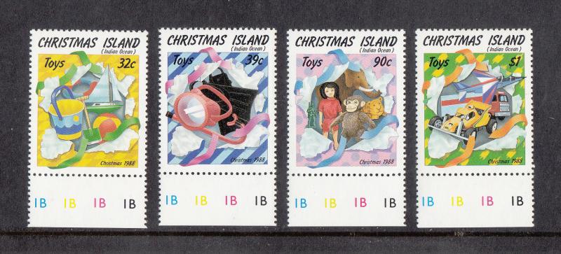 Christmas Island Scott #222-225 MNH