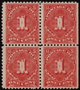 USA SC #J61 MNH B4 w/SE 1917 1c Postage Due CV $42.50