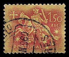 Portugal #768 Used; 1.5e Equestrian seal of King Diniz (1953)