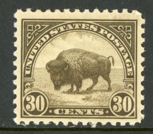 USA 1923 Fourth Bureau 30¢ American Buffalo Perf 11 Scott 569 Mint G220