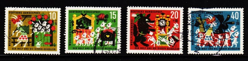 Germany - #B392 - B395 Wolf & the Seven Kids - Used
