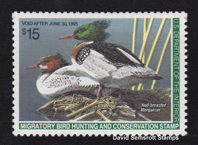 US Duck Stamp # RW61 Mint OG NH Mint Full Original Gum  (6r)