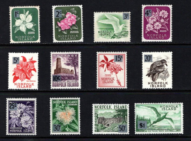 NORFOLK ISLAND  SC# 71-82  FVF/MOG