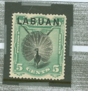 Labuan #52v Unused Single