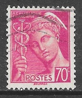 France 368: 70c Mercury, used, VF