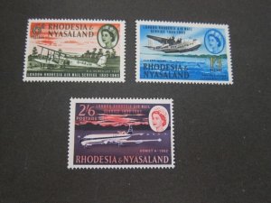 Rhodesia 1962 Sc 180-2 set MNH