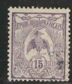 New Caledonia (NCE) Scott 98 used from 1905-28 set