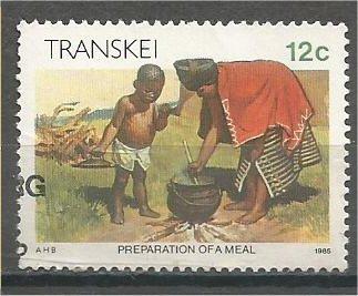 TRANSKEI, 1984, CTO 12c, Xhosa Lifestyle.Scott 140