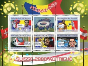 Guinea 2008 MNH-Rumanian football players, Swiss train. Mi 5401-5405