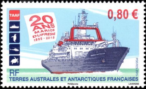 French Antarctic TAAF 2015 #891 MNH. Ship