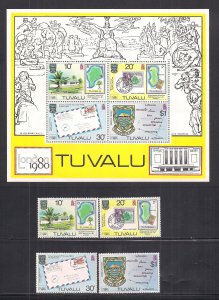 TUVALU SC# 133-36a    FVF/MNH 1980