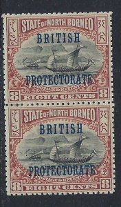 North Borneo 111 MNH Pair 1901 issue (ak3563)