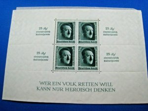 GERMANY 1937  -  SCOTT # B106  -  MNH S/S