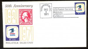 USA 1971 8c USPS Inauguration Issue Sc 1396 US POSTAL SERVICE SALES UNIT Cover