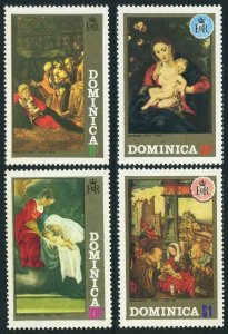 Dominica 348-351,351a,MNH. Christmas.Boccaccino,Rubens,Gentileschi,Jan Mostaert.