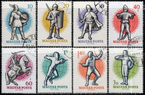 Hungary; 1959: Sc. # 1241-1248:  Used CTO Cpl Set +