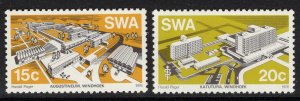 SOUTH WEST AFRICA SG293/4 1976 MODERN BUILDINGS MNH