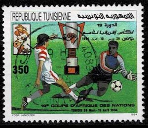 Tunisia 1994, Mi.#795 used  Soccer Cup