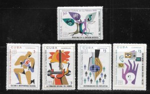 Cuba 1319-1323 Cultural Congress set MNH